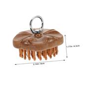 ERINGOGO 2 Piezas Peine de Madera de Sándalo para Masaje Peine de Dientes Anchos con Diseño de Anillo para Masaje de Meridianos Estimulador Natural para Crecimiento y Cuidado del Cabello