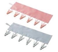 ERINGOGO 2 Piezas Perchas Plegables Portátiles para Ropa Clips Resistentes para Secado Viajes Diseño Compacto para Calcetines Ropa Interior y Prendas Pequeñas