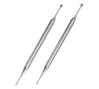 ERINGOGO 2 piezas Pluma Acupresión Doble Cabeza de Acero Inoxidable para Masaje Corporal y Facial Herramienta Portátil y Ligera para Reflexología y Relajación