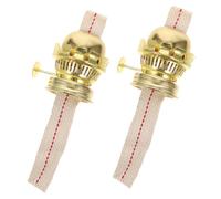 ERINGOGO 2 Piezas Quemador de Lámpara de Aceite de Queroseno Vintage con Mechas Ajustables para Recambio de Lámparas de Petróleo Clásicas Aceite Decorativas