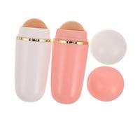 ERINGOGO 2 Piezas Rodillo Facial Volcánico Absorbente de Aceite Control de Grasa Compacto y Portátil Masajeador Reutilizable para Cuidado y Limpieza Profunda de Grasa