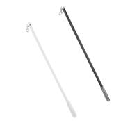 ERINGOGO 2 Piezas Varillas para Cortinas y Antióxido Tirador Ergonómico para Persianas Verticales Color Negro y