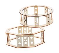ERINGOGO 2 piezas Vintage DIY Lantern Frame Unfinished Wooden Lantern Brackets With Smooth Surface And Rounded Corners For Festival Decoration And Family Fun