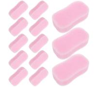 ERINGOGO 20 Esponjas Cabello Rojas Cepillo de Esponja Flexible para Peluquería Accesorio de Barbería para Limpiar Cabello y Cuello Cepillo Limpiador Multifuncional para Uso Profesional