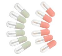 ERINGOGO 20 piezas Tubos Bálsamo Labial Rellenable Envases Vacíos para Brillo de Labios Pequeños y Portátiles Colores Verde y Rosa Kit para Maquillaje DIY