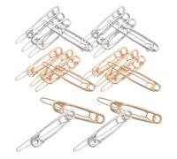 ERINGOGO 20 Pinzas Cabello Diseño de Imperdible Horquillas Metálicas Antideslizantes de Aleación 20 Piezas 10 Doradas y 10 Plateadas Accesorios Versátiles para Peinados Diarios y