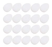 ERINGOGO 20 Unidades Esponja de Maquillaje para Polvos Faciales Seca y Húmeda Tela Hidrofílica y Correa, Mini Borla Portátil Adecuado para Retoques On-the-go