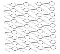 ERINGOGO 200 Piezas Gancho Metalico para Fijar Fundas de Asiento de Coche Clips para Cojines y Tapicería Soporte Resistente con Acabado Plateado para Interiores Automotrices