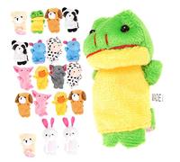 ERINGOGO 20piezas Títeres De Dedo para Niño Niña Muñecos Animales Miniatura para Jugar y Contar Cuentos Juguetes Interactivos para Padres Hijos