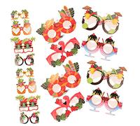 ERINGOGO 24 piezas Gafas Coloridas para Fiesta Hawaiana Accesorios Fotográficos Ligeros y Portátiles para Decoración Tropical y Fiesta