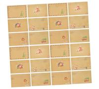 ERINGOGO 24 Piezas Sobres Vintage Kraft para Invitaciones de Fiesta Navideñas Papel Kraft Resistente para Bodas Cumpleaños y Celebraciones Diseño Elegante para Tarjetas Regalo