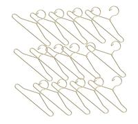 ERINGOGO 25 Piezas Mini Perchas de Hierro para Muñecas Resistentes y Duraderas Colgadores Pequeños para Ropa de Muñeca Interactivo para Casas y Armarios Pequeños