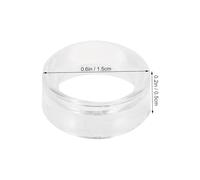 ERINGOGO 25 Piezas Soportes Acrílicos Transparentes para Joyería Bases Redondas Pequeñas Exhibidores para y Cuentas de Jade Organizadores Prácticos para Tienda y Hogar