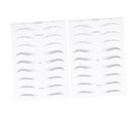 ERINGOGO 2hojas Pegatinas para Cejas Impermeables de Parches de Cejas Simulados de Larga Duración para Maquillaje de Varios estilos