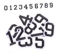 ERINGOGO 2juegos Pegatinas Números Autoadhesivas Negras Para Ropa Deportiva Unidades Resistentes y Versátiles Para Camisetas Cascos y Pantalones Decorativas Para Personalizar Camisetas De f