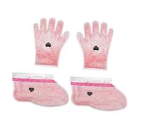 ERINGOGO 2pares Guantes De Cuidado Para Manos y Pies Cera De Parafina Accesorio Spa Hidratante Para Tratamientos De Belleza Reutilizables Para Hidratación Profunda y Relax