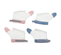 ERINGOGO 2pares Guantes Para Dejar De Chupar Dedos Para Bebés De Protector De Pulgar Ajustable Transpirable y Lavable Diseño De Puntos Rojos y Azules Para y Seguridad Infantil