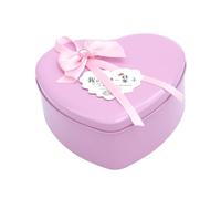 ERINGOGO 2piezas Caja De Hierro Flores De Jabón Forma De Corazón Para De San Valentín y Días Especiales Rosa Para Mamá y Novia