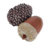ERINGOGO 2piezas Caja De Llaves Forma De Piña y Bellota Diseño Realista para Almacenamiento Seguro De Llaves Ocultas Jardines y Hogares Resistente La Intemperie Decoración Natural