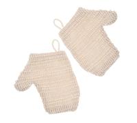 ERINGOGO 2piezas Guantes Exfoliantes De Ducha Manoplas De Baño Reutilizables Para Exfoliación Corporal Guantes De Limpieza Suaves Para Mujeres y Hombres La Higiene Diaria