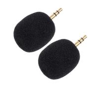 ERINGOGO 2piezas Micrófonos Inalámbricos Mini para Grabación De Celular y Cámara Conectores De Puntos Sonido Estéreo y Duradero para Vlogs y Transmisiones Color Negro