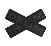 ERINGOGO 2piezas Protector De Bombo De Silicona Accesorios Para Batería Amortiguador De Pedal Para Aros De Madera Con Parte Trasera Autoadhesiva Para Practicar Interiores