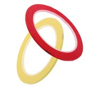 ERINGOGO 2rollos Pegatinas De Violín y Violonchelo Cinta Adhesiva Para Diapasón Calcomanías De Guía Para Principiantes Ayuda Para Aprender Tocar Instrumentos De Cuerda Color Rojo y Amarillo