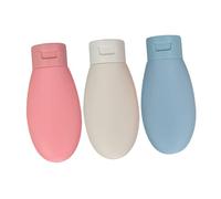 ERINGOGO 3 Botellas Recargables de Plástico de 60 Ml para Viaje, a Prueba de Fugas y Livianas, Ideales para Artículos de Tocador y Cosméticos en Viajes