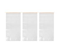 ERINGOGO 3 Fundas Transparentes para Guitarra: Bolsa de Almacenamiento Antipolvo para Guitarra - 125 x 59 cm (49,6 x 23,6 Pulgadas) con cordón Ajustable para Bajos acústicos y eléctricos