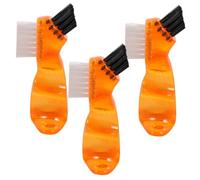 ERINGOGO 3 Piezas cepillo interdental cepillo de brochas cepillo de limpieza cepillo de goma cepillos de de viaje cepillos reutilizables cepillo bucal lana de fibra Naranja