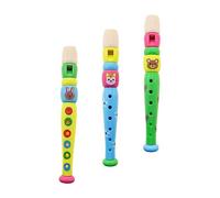 ERINGOGO 3 piezas Flauta Infantil de Juguete Diseño de Dibujos Animados para Desarrollo Musical Juguete Divertido y Portátil para Aprendizaje Musical