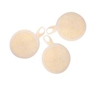 ERINGOGO 3 piezas Unidades Almohadillas Exfoliantes de Algodón y Lino para Baño Compacto Suaves y Duraderas para Limpieza Facial y Corporal Familiar