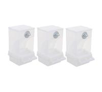 ERINGOGO 3 Piezas Unidades Comedero Automático para Loros de Resistente Dispensador Anti-derrame para Alimentación de Pájaros Pequeños Apto para Jaulas y Uso Exterior