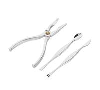 ERINGOGO 3 Piezas Utensilios para con Pinzas para Abrir Cangrejo y Cucharas para Comer Herramientas Prácticas Antideslizantes para Fiesta de Mariscos y Regalo Familiar