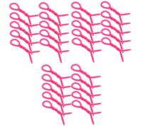 ERINGOGO 30 Piezas Bigudí de Rizado de Silicona para Cabello Rizador de Espirales Herramientas de Perm para Mujeres Color Rosa Pequeño