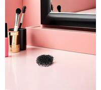 ERINGOGO 300 Unidades Bandas Elásticas Negras para Cabello Mini Suaves y Resistentes para Mujeres y Niñas para Peinados Trenzas y Uso Diario sin Dañar el Cabello