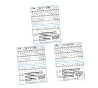 ERINGOGO 3hojas Pegatinas Para Teclado Electrónico De Etiquetas Aprendizaje Para Principiantes Extraíbles y Transparentes Diseñadas Para Facilitar El Estudio Del Piano