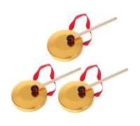 ERINGOGO 3juegos Gong Chino De Cobre Miniatura Martillo Instrumento De Percusión Para Fiestas y Decoraciones Juguete Musical Divertido