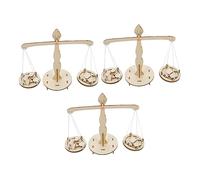 ERINGOGO 3juegos Juguete Educativo De Balancing Scale para Kit De Matemáticas Montessori para Jardín De Infantes Desarrollo De Habilidades Cognitivas y Creatividad