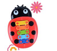 ERINGOGO 3piezas Juguetes Musicales De Golpeo Forma De Mariquita Instrumento Educativo De Plástico para Bebés Creativo para Desarrollar Talentos Musicales Infantil