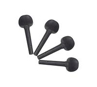 ERINGOGO 4 Clavijas de Afinación Repuesto Portátil y Elegante para Violín de Madera Negra para Instrumentos de Cuerda en Proyectos DIY