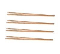 ERINGOGO 4 pares Palillos de Madera para Cocina Extra Largos de Reutilizables para Hot Pot Freír y Comer Fideos Diseño sin Astillas para Uso Seguro Restaurantes y Hogar
