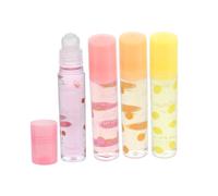 ERINGOGO 4 piezas Brillos Labiales Transparentes Hidratantes con Fruta Bálsamo Protector y Pomada Labial para Labios Secos y Agrietados Hidratación Suave y Nutritiva