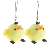 ERINGOGO 4 Piezas Colgantes de Pollito de Peluche Adorables para Boda Decoración Creativa y Juguetes Pequeños para Fiesta Reutilizable para Mochilas y Hogar Color Aleatorio