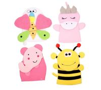ERINGOGO 4 piezas de Baño para Bebés con Diseño de Animales Manoplas de Lavado Infantiles con Rica Exfoliantes y Masajeadoras para Cuidado Corporal y Ducha Diaria