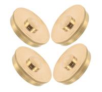 ERINGOGO 4 Piezas French Horn Bottom Valve Caps Metal Protection Covers For Instrument Repair Maintenance Suitable For Music Schools Bands