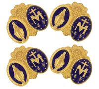 ERINGOGO 4 Piezas Insignia Conmemorativa de Esmalte Pines Retro Decoración de Escritorio Minimalista Manualidades de Escritorio para Oficina