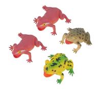 ERINGOGO 4 Piezas Juguetes de Broma Rana Que Suena Modelos de Plástico Simulados con Sonido Realista para Adultos Accesorios Divertidos para Fiestas