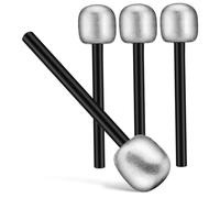 ERINGOGO 4 Piezas Micrófonos Falsos de Utilería Unidades Micrófonos de para Disfraces Accesorios de Karaoke para Fiestas y Actuaciones Diseño Realista y Superficie Suave