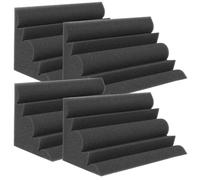 ERINGOGO 4 piezas Paneles Acústicos de Absorción de Sonido Esponjas de Acústico con Forma de Alta Densidad y Resistencia al Fuego Paneles de Insonorización para Esquinas para Estudio